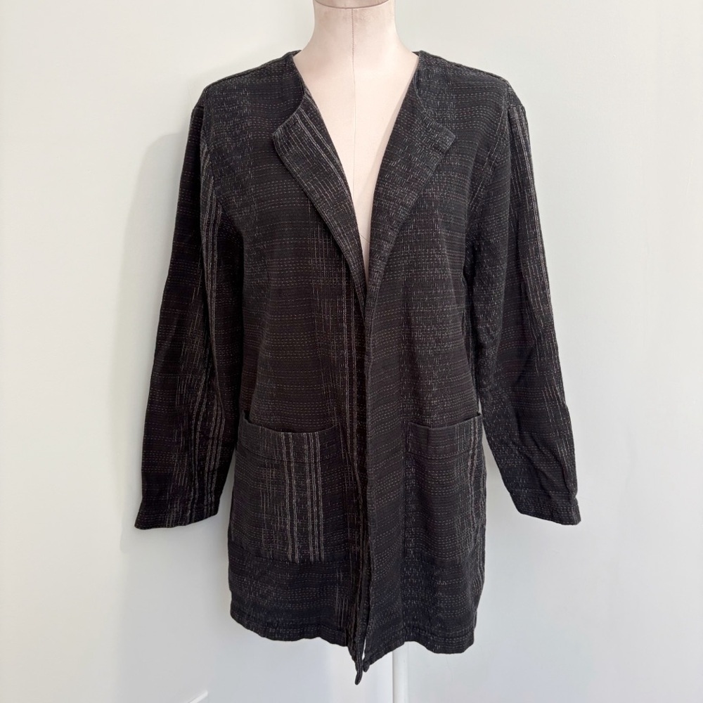 Eileen Fisher Koshi Crossing Organic Cotton Jacket Size Medium The Fisher Projec